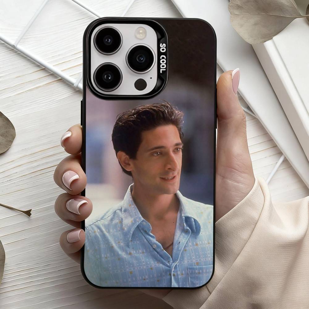 КРУТОЙ Чехол для телефона с изображением актера A-Adrien B-Brody для iPhone17,16,15,14,13,12,11 Plus,Pro Max Черный Конфетный серебристый чехол для телефона