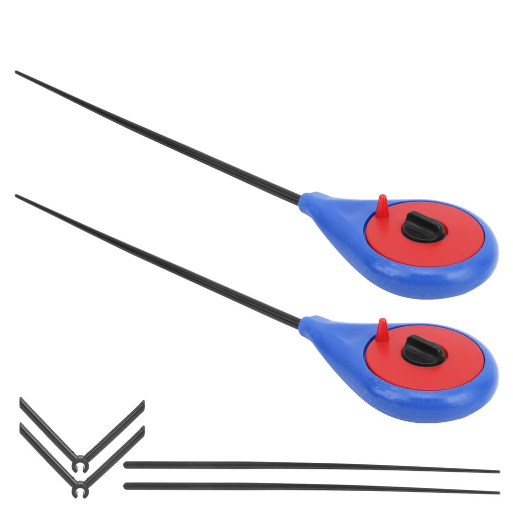 2 шт. Зимняя портативная мини-удочка для подледной рыбалки, простая удочка, набор аксессуаров для устройства, синий