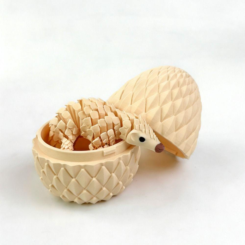 Creative 3D Printed Pangolin Toy Articulated Animal Model Decoration Home Accessories