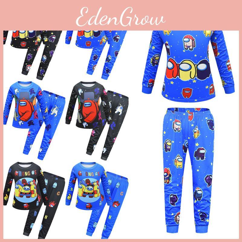 Милый Пижамный Комплект С Принтом Among Us Для Девочек Мальчиков Идеальные Стежки Изысканное Качество