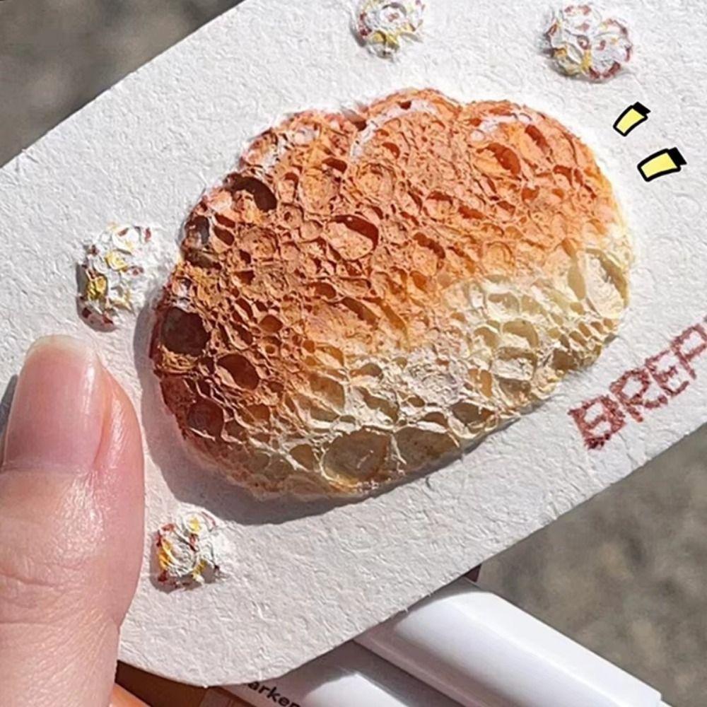 10 шт. Круглая форма Рисовальная губчатая бумага Образовательные игрушки 3D Круглая картонная доска Детский подарок