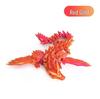 3D Printed Articulated Crystal Chinese Dragon Model – Fully Movable Flying Dragon Toy/Ornament