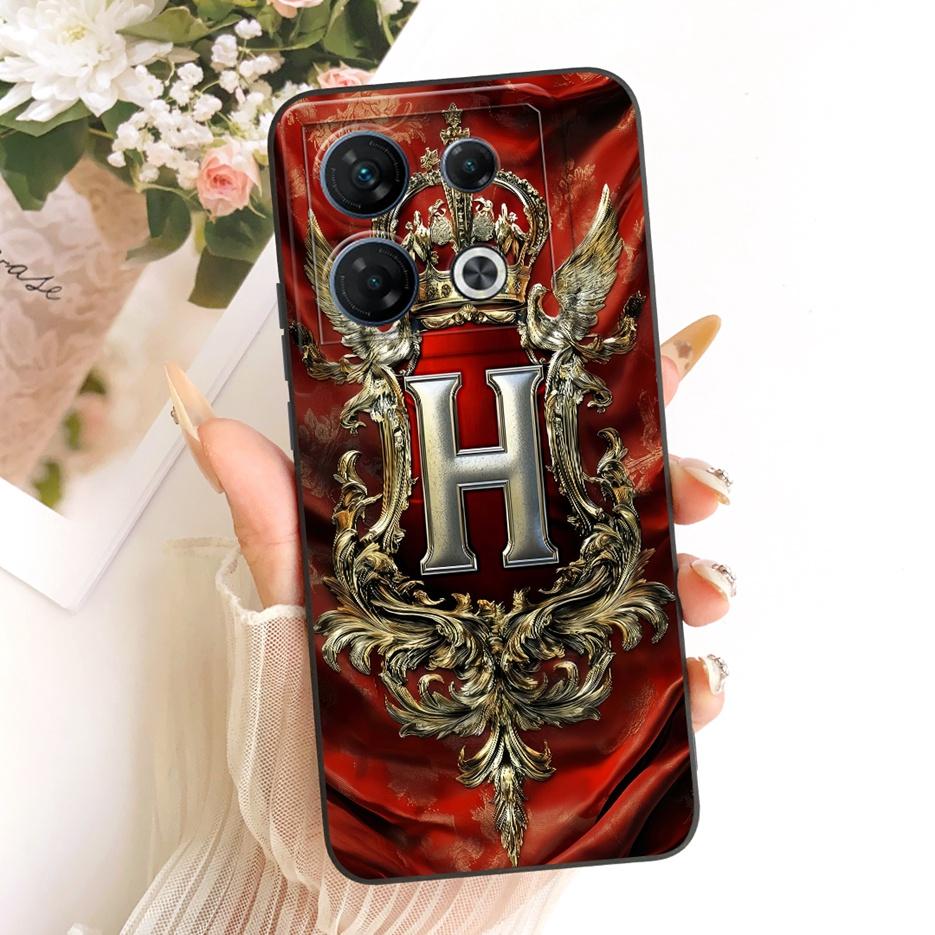 Для Infinix GT 10 Pro 5G Чехол X6739 Крутая Корона Буквы Чехол Мягкий Силиконовый Чехол для Телефона Для Infinix GT 10 Pro GT10Pro Fundas Coque