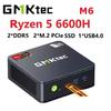 GMKtec M6 Mini PC AMD R5 6600H 6-core 12-thread Computer 16GB DDR5 512GB PCIe 3.0 SSD WiFi 6 BT5.2 Mini PC Desktop Computer
