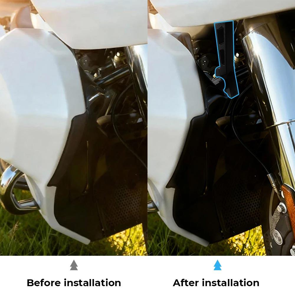 Black Motorcycle 1PairEngine Guard Lowers Fairing Support Kit Mounting Bracket For Harley Touring Road Glide Limited FLTRXL 2026