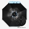 Sun Umbrella with Fan Misting,Portable Fan for UPF 50+ Sun,Cooling Umbrella,Summer Cooler for Outdoor Beach,Battery Powered