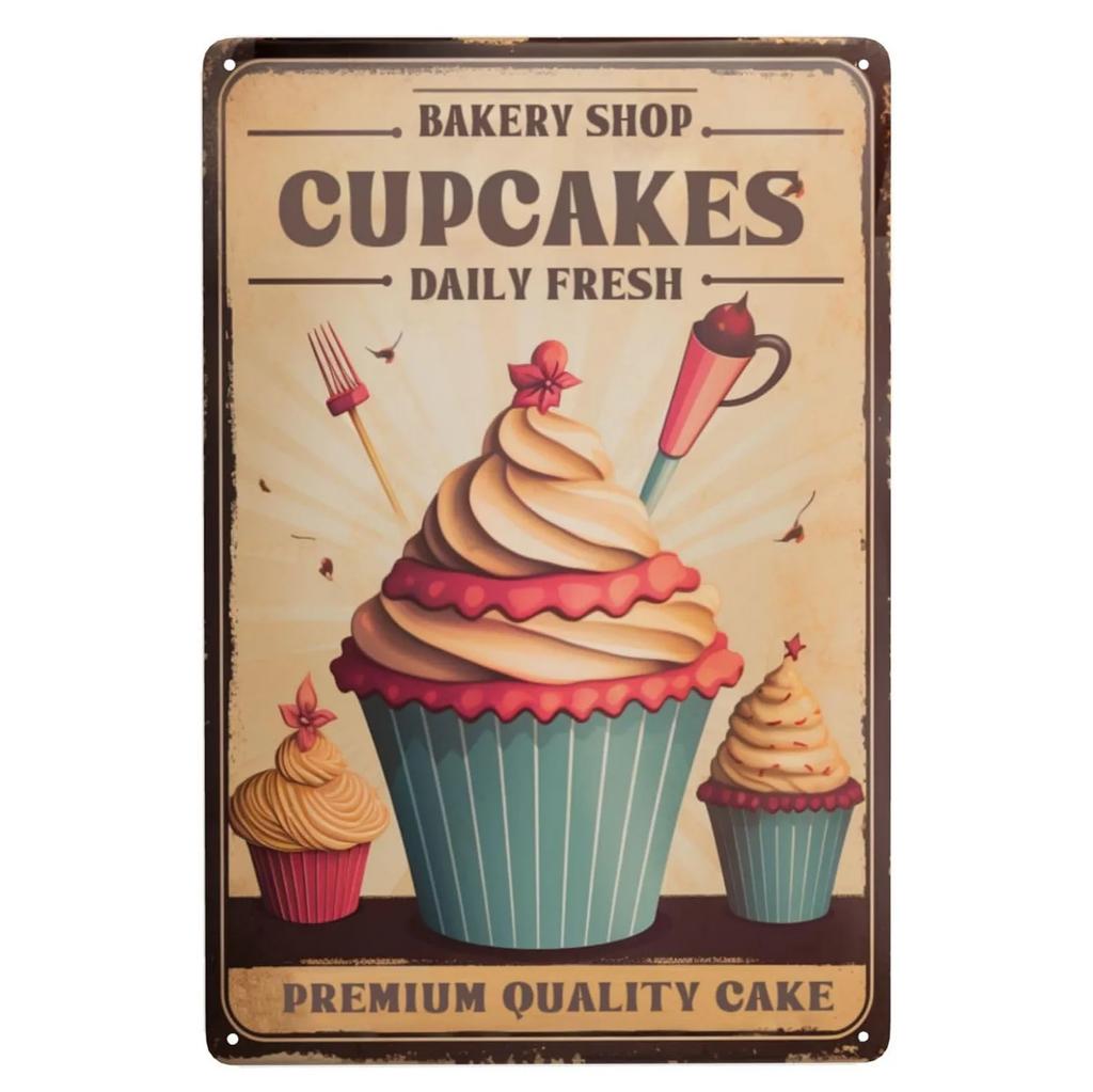 Конфеты Печенье Металлические Жестяные Таблички Настенное Украшение Табличка Винтажный Арт Постер Жестяная Картина для Мужской Пещеры Дома Кафе Сада Клуба Бара