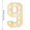 70cm Giant Birthday Figure Light Up Balloons Birthday Balloon Frame  Anniversary Decor