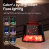 USB Salt Stone Flame Diffuser 3D Fire Effect Air Humidifier with 7 Color Lights for Home/Office Desktop