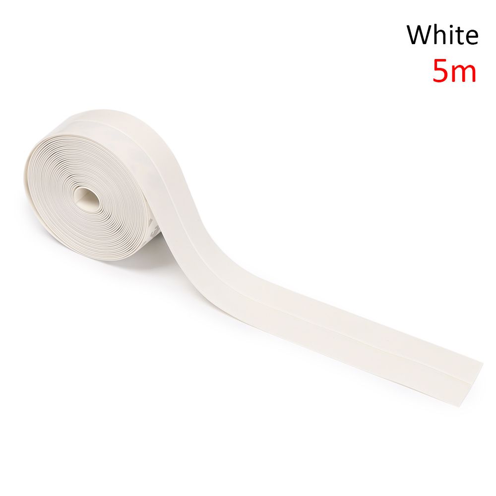 1м/3м/5м Домашний Декор Лента для Дверей и Окон Ванная Комната Защита от Плесени Уплотнительная Лента Силиконовая Резина Наклейка на Стену