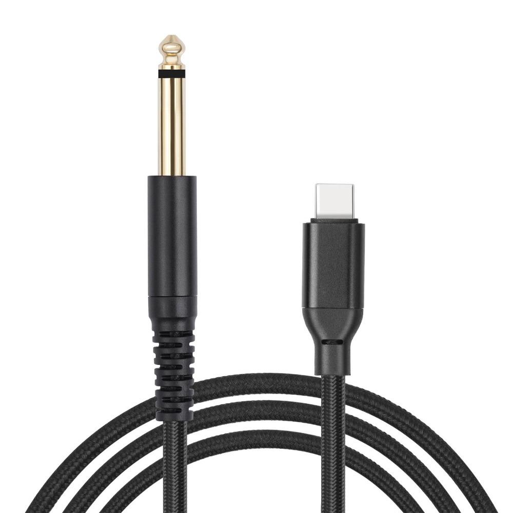 1/4 Inch USB C to TS Cable Plug and Play USB Type C Audio Cable  Electric Guitar