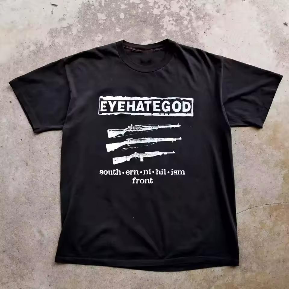 Vintage Eyehategod 2009 Tour Black Graphic T-Shirt Unisex Short Sleeve Tee All Sizes Retro Band Casual Fan Gift Top