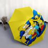 The Simpsons Family Portrait Print Umbrella: Automatic Opening and Closing, Foldable Design, 8 Rib Iron Frame, Perfect Gift for Fans, Travel