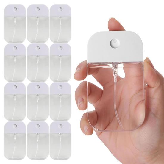 12 шт. 50 мл флаконы для духов, многоразовые, для путешествий, портативные, с дизайном карты, прозрачный женский распылитель с воронкой-капельницей для масел, косметики