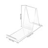1pc Transparent Acrylic Shop Display Shoes Stands Shopping Mall Sandal Racks Sneaker Holders