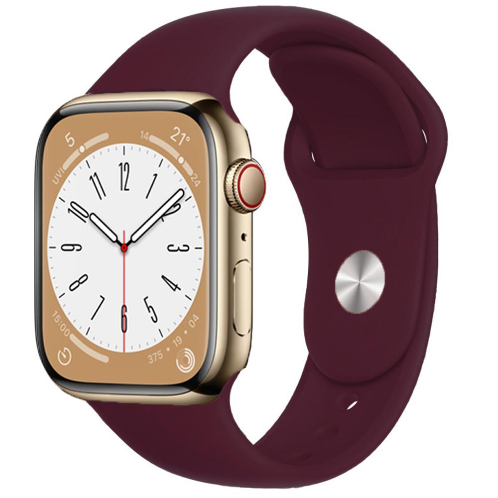 Силиконовый ремешок для Apple Watch Band 49 мм, 45 мм, 44 мм, 42 мм, 41 мм, 40 мм, 38 мм, ремешок для часов, браслет, ремешок iWatch Series 8, 7, 6, 5, 4, 3 SE, ремешок