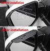 1PairCarbon Fiber Sun Visor Protector for Rearview Mirror of Car, Clear Vision, Rainproof, Automatic Mirror Adjustment Accessory