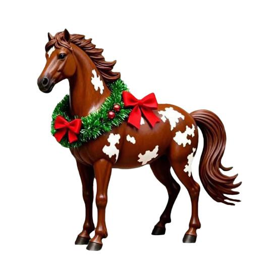 2D Плоская Лошадь Автомобильный Подвесной Орнамент Акриловая Лошадь Шарм для Зеркала Заднего Вида Праздничные Зимние Подвесные Аксессуары для Рождественской Елки Автомобильный Интерьер Стена Окно