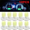10pcs T3 Neo Wedge LED Instrument Cluster Dash Panel Climate Light Bulb White