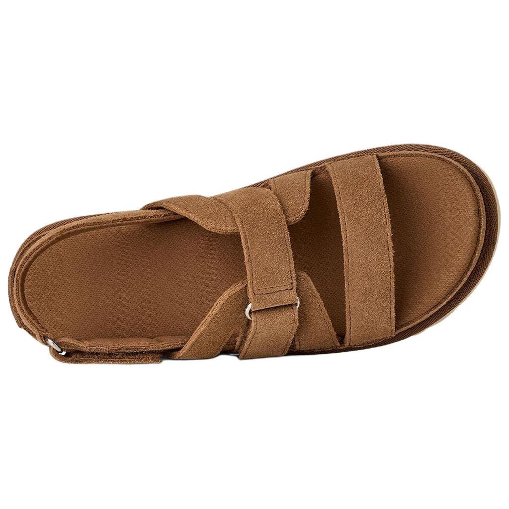 UGG Золотые Семейные Сандалии на Одной Лямке Женские Каштановые 1175122-CHE