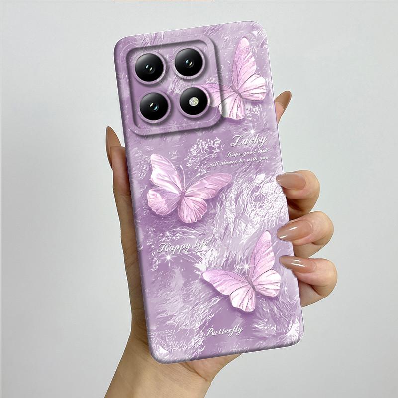 Чехол для телефона Xiaomi 14T Pro 14Tpro, мягкий силикон TPU, милый окрашенный корпус, с рисунком из мультфильма, ударопрочная защитная задняя крышка