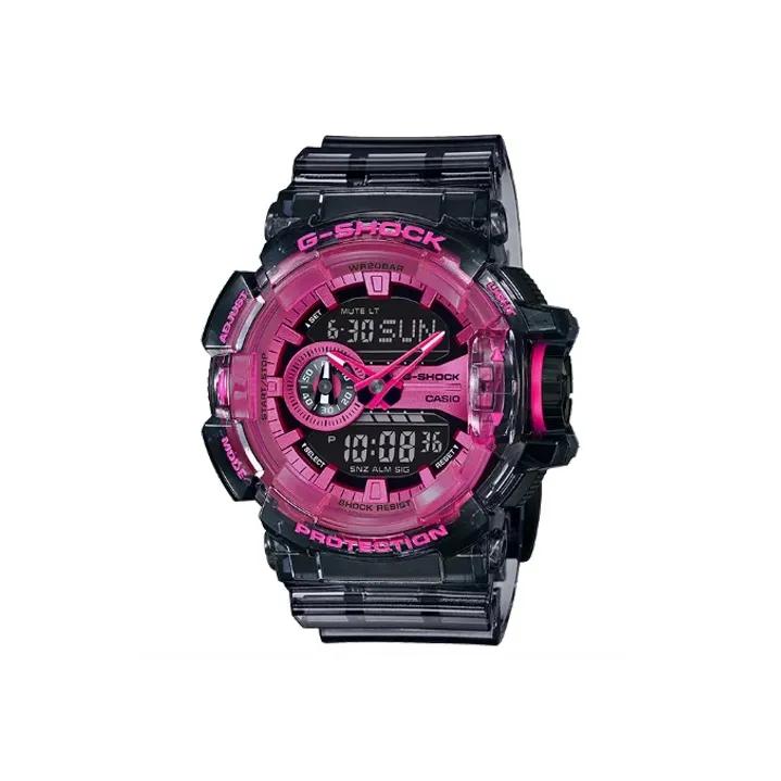 CASIO Men Liquid Crystal / Analog Dual Display Series 57mm Black Watch GA-400SK-1A4DR (Unisex) Japanese Korean Watches GA 400SK 1A4DR