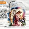 1 шт. Акриловое украшение в форме сердца - Украшения в стиле Арт-деко, Дизайн Ангела-молитвенника на Пасху, Декоративная табличка и статуэтки, Идеально для мировых праздников