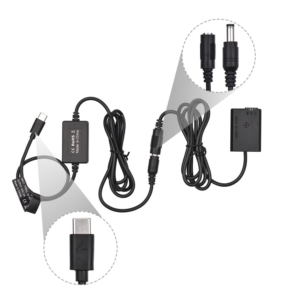 Кабель PD USB Type-C к NP-FW50, замена переходника постоянного тока для фиктивной батареи для Sony A7S2 A7S A7 II R RII