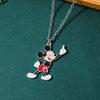 Минималистичные украшения Disney - Эмалированный кулон-шарм Микки Маус для повседневного ношения