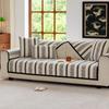 All Seasons Universal Retro Striped Cushion Non-Slip Leather Sofa Cover New Cover Cloth Chenille Sofa Cushion