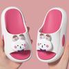 Детские летние мультяшные сандалии для мальчиков и девочек, подходят для использования в помещении и на улице, нескользящие мягкие тапочки для ванной комнаты для малышей