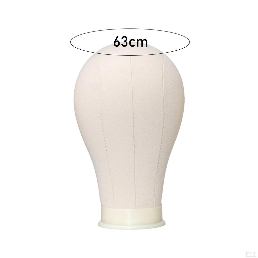 Холст манекен голова кукла подставка для парика с монтажными отверстиями для изготовления париков для наушников