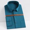 Men's Wrinkle Free 4 Way Stretch Dress Shirts with Pocket Business Regular Fit Solid Long Sleeve Button Up Shirt Wedding Dating