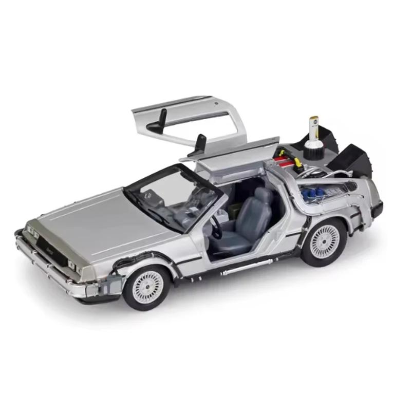 WELLY Сплав 1:24 Назад в будущее Машина времени Часть 1/2/3 DMC-12 delorean Модель Автомобиля Коллекция Украшение-дисплей Игрушка Подарок