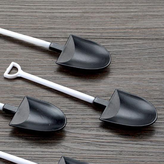 50Pcs/Set Ice Cream Shovel Eco-friendly Food Grade Plastic Yogurt Jam Cake Spoon Spade Kids