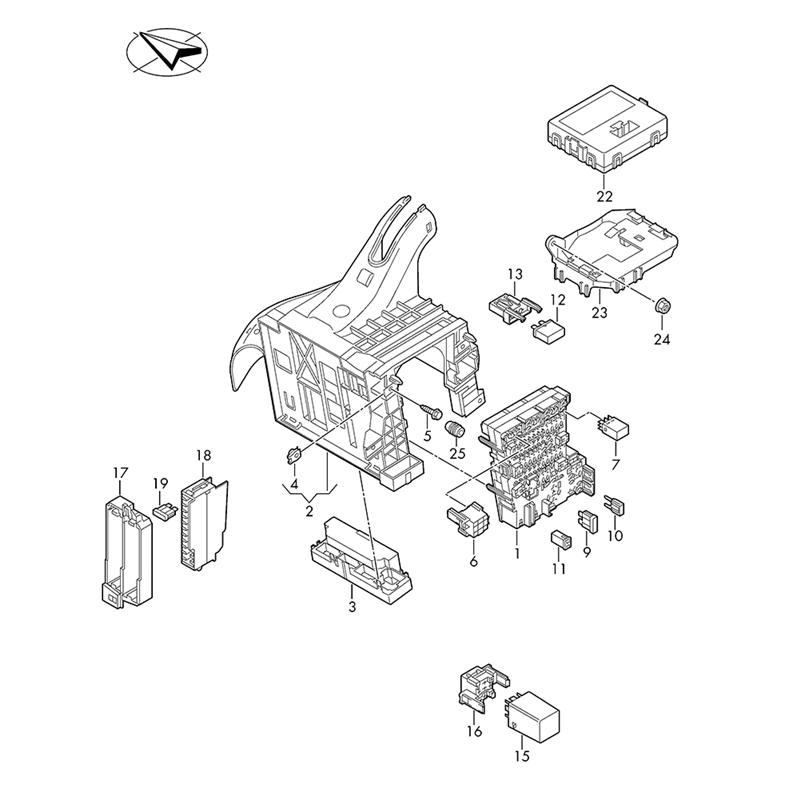 For A3 Sportback 2017- TT/TTRS 2015- Gateway, Gateway Control Computer Module 8S0907468K,8S0907468K
