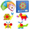 Wooden Tangram Puzzle Toys, Geometric Shape Toys, Parent Child Interactive Educational Toys, Holiday Gifts And Birthday Gifts.