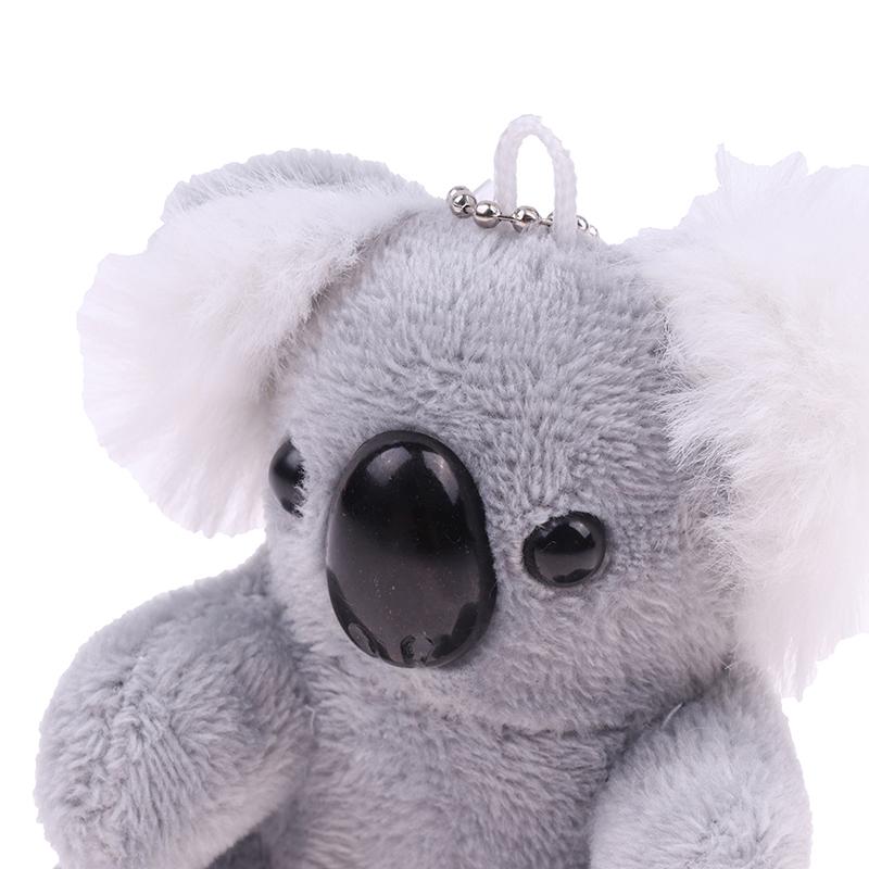 8Cm Gray Koala Bear Plush Stuffed Keychains Plush Animal Doll Toys Gifts