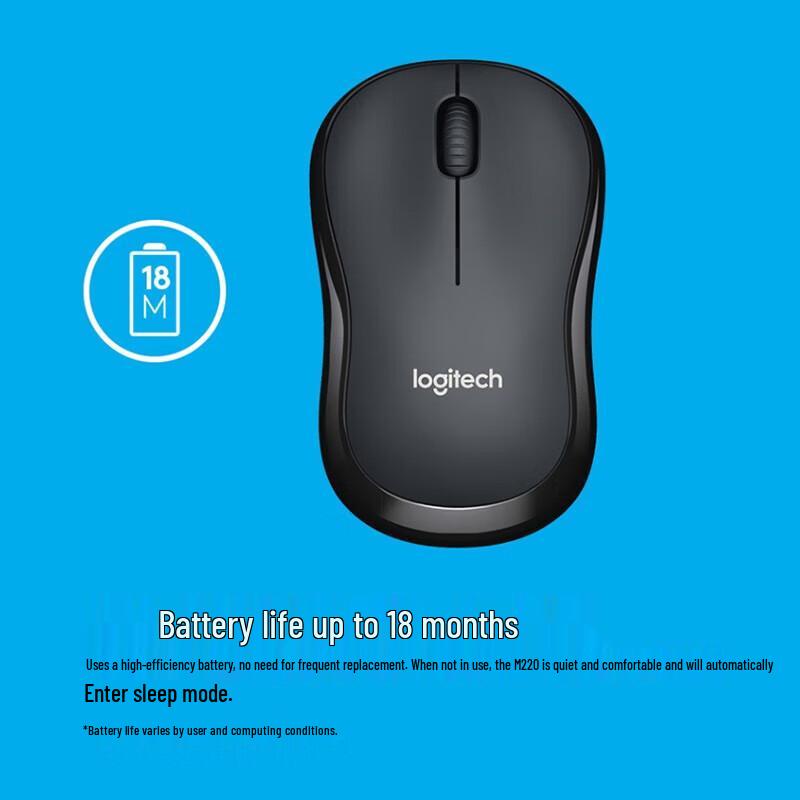 Logitech M220 Compact Silent Wireless Mouse