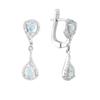 Silver Earrings with Natural Topaz 4.164ct (2072072)