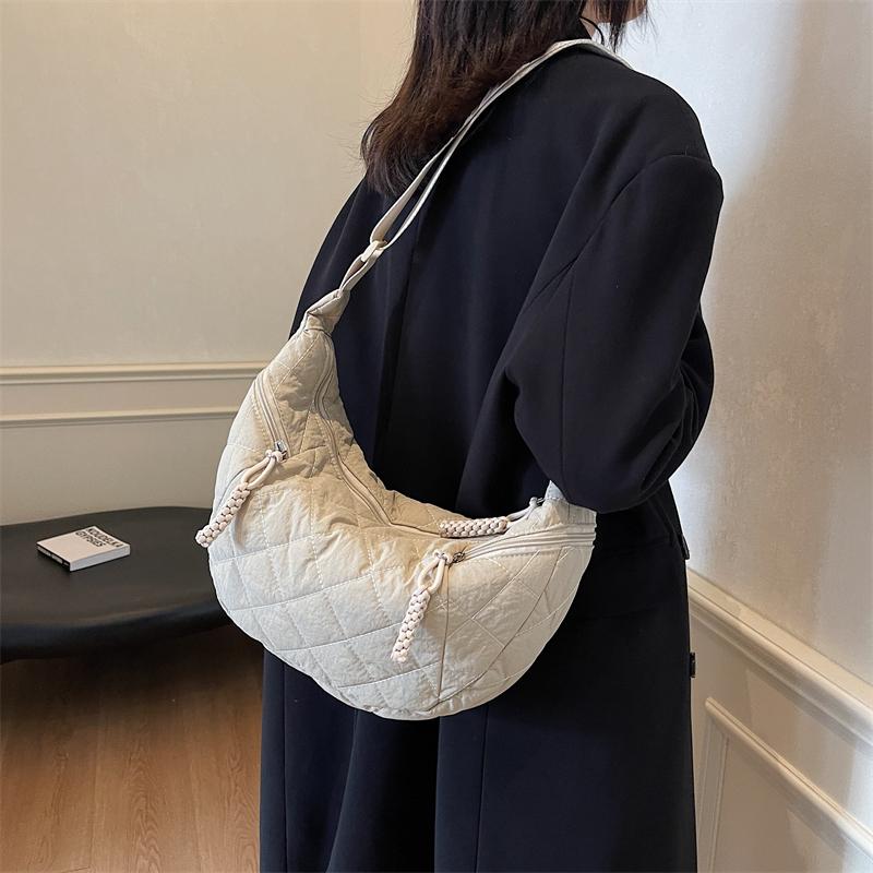 Женская сумка хобо, легкая сумка через плечо, большая вместимость, сумка через плечо