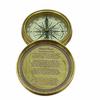 3-дюймовый большой латунный, бронзовый или черный стихотворный компас в деревянной коробке