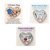 Personalised Transparent Heart Heartwarming Customizable Hug Card Acrylic Materials for Nurses Appreciation