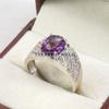 Alexandrite Oval Cut  Gemstone With 925 Sterling Silver Ring For Men's #A639 JL375656925312