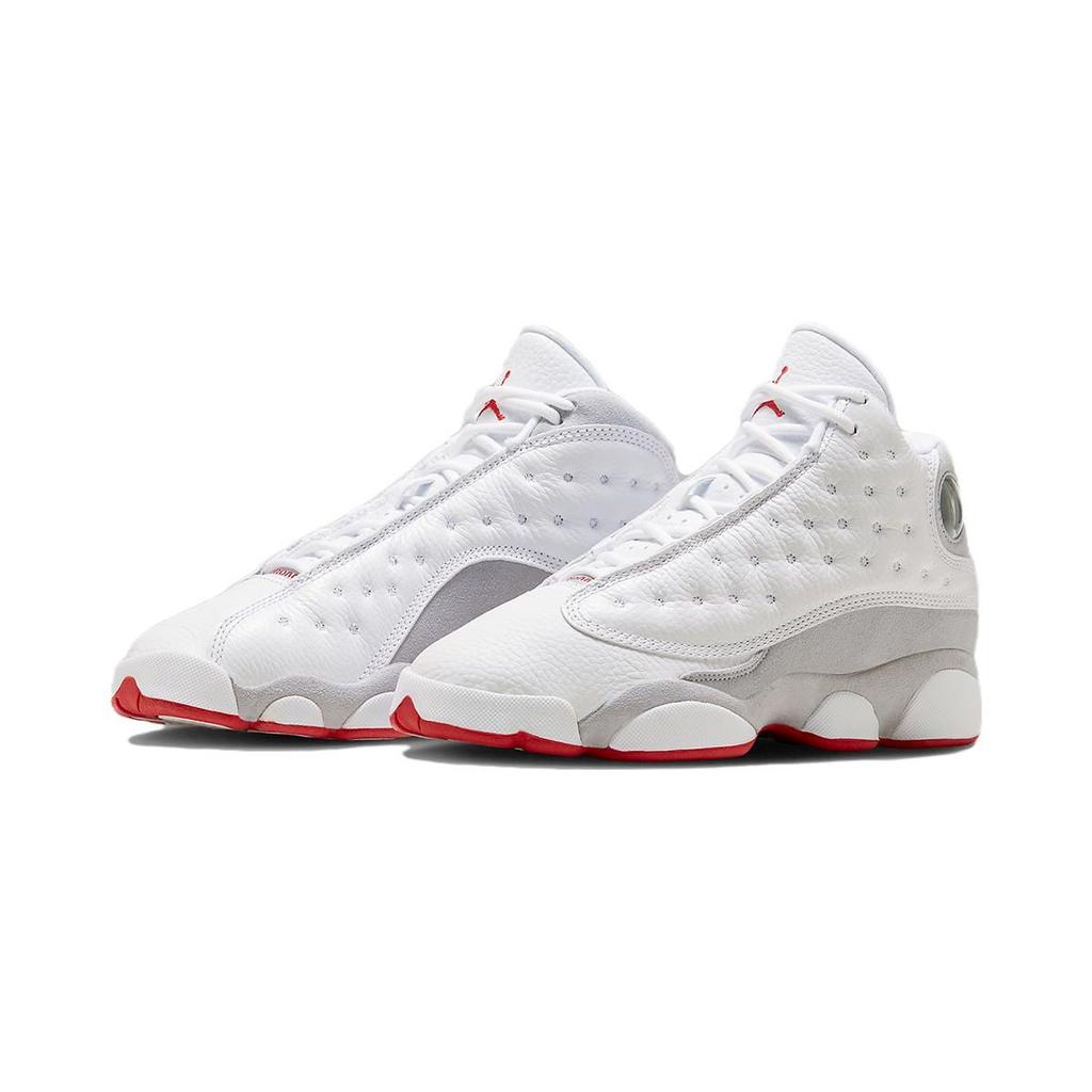Детские кроссовки Air Jordan 13 Retro GS White Wolf Grey True-Red DJ3003-160