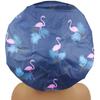 Shower Caps Reusable Waterproof Bath Cap Extra Large Shower Cap Double Layer with PEVA Lining Adjustable Elastic Band