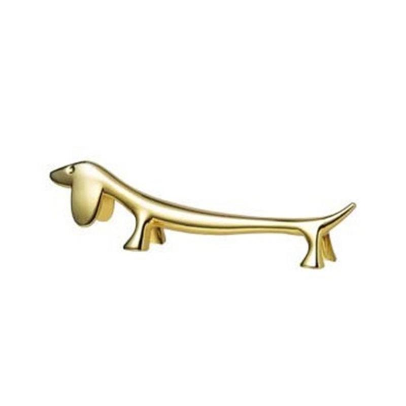 Convenient Zinc Alloy Sausage Dog Chopstick Stands Handy Dachshund Chopstick Stand Holder Durable Kitchen Accessories
