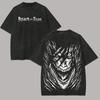Attack On Titan Manga Printed T-shirt Trendy Harajuku Washed Oversized T Shirt for Men Women Clothing Short Sleeve Cotton Tees