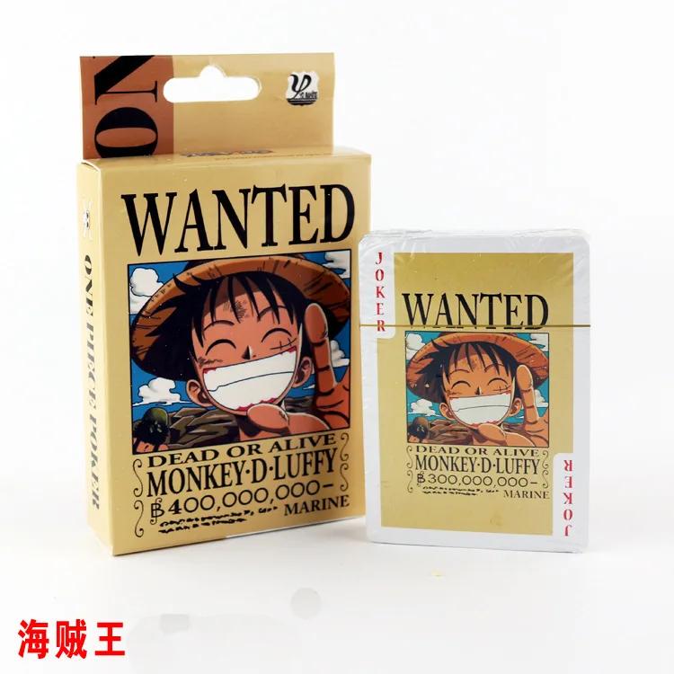 54 шт./комплект Фигурки Коллекция One Piece Манки Д. Карты Покерные с Луффи и Карты Игральные с Ророноа Зоро Упаковка в Цветную Коробку Подарок для Ребенка Игрушка