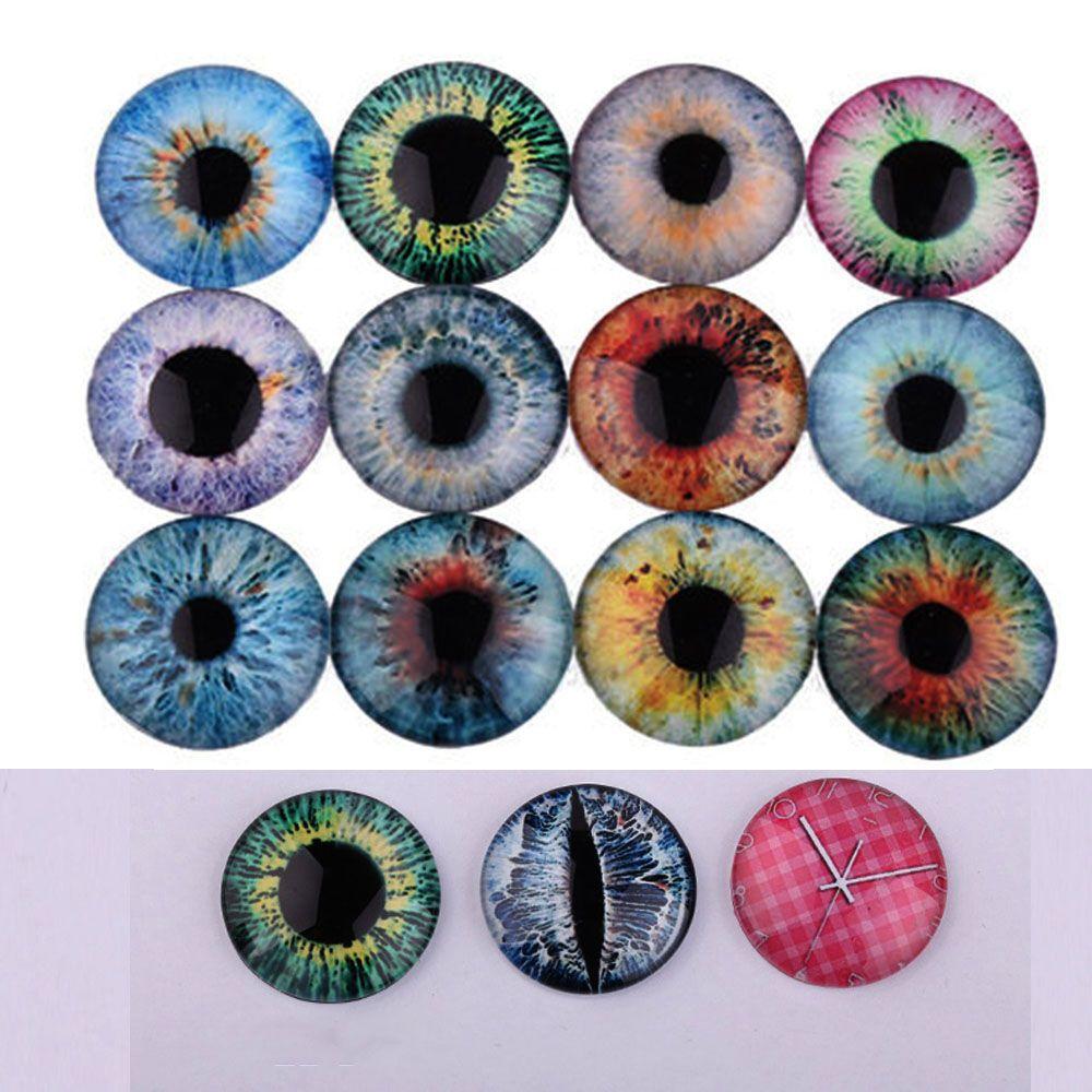 20pcs New Toy Dinosaur Animal DIY Crafts Time Gem Eyeballs Glass Dolls Eyes